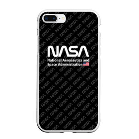 Чехол для iPhone 7Plus/8 Plus матовый с принтом NASA в Новосибирске, Силикон | Область печати: задняя сторона чехла, без боковых панелей | alien | elon | mask | musk | nasa | space x | star | ufo | америка | американский | астронавт | гуманоид | звезды | земля | зона 51 | илон | инопланетянин | космонавт | космос | луна | марс | маск | наса | нло | планета | пришелец