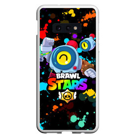 Чехол для Samsung S10E с принтом BRAWL STARS NANI НАНИ в Новосибирске, Силикон | Область печати: задняя сторона чехла, без боковых панелей | bibi | brawl stars | coach mike | crow | evil gene | gale | gene | leon | leon shark | max | mecha crow | mortis | mr.p | nani | phoenix | sally leon | sandy | spike | sprout | tara | virus 8 bit | werewolf | ворон | джин | оборотень