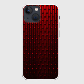 Чехол для iPhone 13 mini с принтом текстура красный градиент в Новосибирске,  |  | геометрия | градиент | красный | линии | поверхность | простота | симметрия | текстура | точки | черный