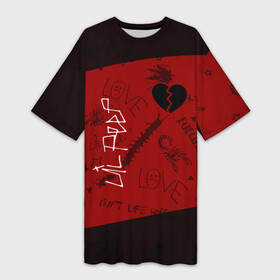 Платье-футболка 3D с принтом LIL PEEP   ЛИЛ ПИП в Новосибирске,  |  | beautiful | daddy | heart | life | lil | lilpeep | music | peep | rap | rapper | rip | tattoo | лил | лилпип | литл | лого | музыка | папочка | пип | рип | рожица | рэп | рэпер | рэперы | сердечко | сердце | символ | тату | татуировки