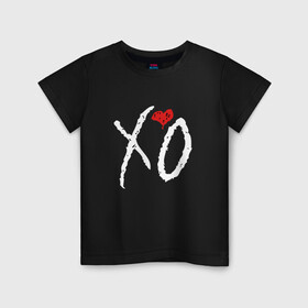 Детская футболка хлопок с принтом The Weeknd XO в Новосибирске, 100% хлопок | круглый вырез горловины, полуприлегающий силуэт, длина до линии бедер | the weeknd xo | xo | музыка | певец | уикнд | эйбел макконен тесфайе
