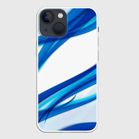 Чехол для iPhone 13 mini с принтом STRIPES BLUE в Новосибирске,  |  | abstract | abstraction | geometry | line | pattern | psy | абстрактный | абстракция | геометрия | краски | кубики | линии | неоновые | неоновый | психоделика | текстура