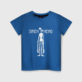 Детская футболка хлопок с принтом Siren Head в Новосибирске, 100% хлопок | круглый вырез горловины, полуприлегающий силуэт, длина до линии бедер | game | scp | siren head | игра | монстр | персонаж | пиксель арт | сирена | сиреноголовый | чудовище
