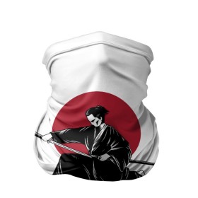 Бандана-труба 3D с принтом Японский самурай (Z) в Новосибирске, 100% полиэстер, ткань с особыми свойствами — Activecool | плотность 150‒180 г/м2; хорошо тянется, но сохраняет форму | Тематика изображения на принте: japan | ninja | samurai | асихара но накацукуни | буке | воин | вояк | государство япония | мононофу | мститель | мушя | ниндзя | ниппон | нихон | ооясимагуни | сабурай | самурай | слуга | солдат