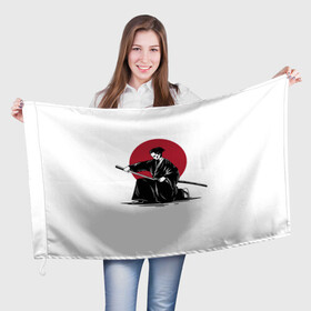 Флаг 3D с принтом ЯПОНСКИЙ САМУРАЙ | SAMURAI IN THE SUN (Z) в Новосибирске, 100% полиэстер | плотность ткани — 95 г/м2, размер — 67 х 109 см. Принт наносится с одной стороны | Тематика изображения на принте: japan | ninja | samurai | асихара но накацукуни | буке | воин | вояк | государство япония | мононофу | мститель | мушя | ниндзя | ниппон | нихон | ооясимагуни | сабурай | самурай | слуга | солдат