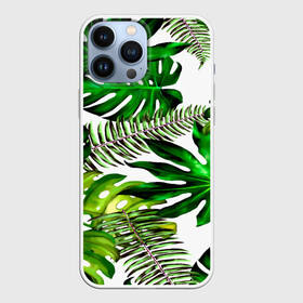 Чехол для iPhone 13 Pro Max с принтом ГАВАЙСКИЕ ЛИСТЬЯ в Новосибирске,  |  | summer | tropic | жара | летний | лето | отдых | пальмы | природа | текстура | тропикано | тропики