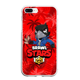 Чехол для iPhone 7Plus/8 Plus матовый с принтом BRAWL STARS CROW ВОРОН в Новосибирске, Силикон | Область печати: задняя сторона чехла, без боковых панелей | bibi | brawl stars | coach mike | crow | evil gene | gale | gene | leon | leon shark | max | mecha crow | mortis | mr.p | nani | phoenix | sally leon | sandy | spike | sprout | surge | tara | virus 8 bit | werewolf | волна | ворон | джин | л