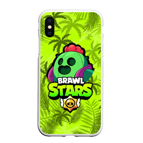 Чехол для iPhone XS Max матовый с принтом BRAWL STARS SPIKE СПАЙК в Новосибирске, Силикон | Область печати: задняя сторона чехла, без боковых панелей | bibi | brawl stars | coach mike | crow | evil gene | gale | gene | leon | leon shark | max | mecha crow | mortis | mr.p | nani | phoenix | sally leon | sandy | spike | sprout | surge | tara | virus 8 bit | werewolf | волна | ворон | джин | л