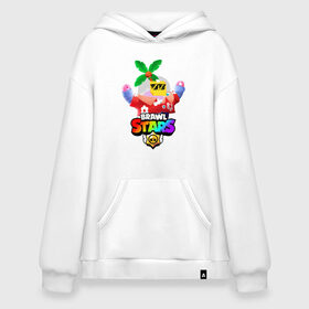 Худи SuperOversize хлопок с принтом BRAWL STARS SPROUT TROPICAL в Новосибирске, 70% хлопок, 30% полиэстер, мягкий начес внутри | карман-кенгуру, эластичная резинка на манжетах и по нижней кромке, двухслойный капюшон
 | brawl stars | crow | gale | leon | leon shark | max | mr.p | palmen | rainbow | sally leon | shark | sprout | tara | tropical sprout | virus 8 bit | werewolf leon | акула | берли | бравл старс | ворон | макс | оборотень | пальмы | радуга |