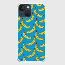Чехол для iPhone 13 mini с принтом Go Bananas в Новосибирске,  |  | food | fruits | банан | бананчики | бананы | вкусняшки | десерт | джунгли | еда | летний | лето | море | обезьяна | овощи | океан | острова | отдых | отпуск | пальмы | плоды | пляж | природа | рай | сладкие