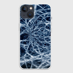 Чехол для iPhone 13 с принтом Нервная система в Новосибирске,  |  | big picture | exclusive merch | картинки | клетки | линии | мозг | нейроны | прикольные | пульс | сеть | текстуры | точки | тренды | узоры