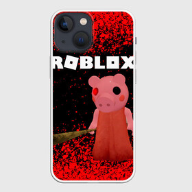 Чехол для iPhone 13 mini с принтом Roblox piggy Свинка Пигги. в Новосибирске,  |  | game | gamer | logo | minecraft | piggi | roblox | simulator | игра | конструктор | лого | пигги | свинья | симулятор | строительство | фигура