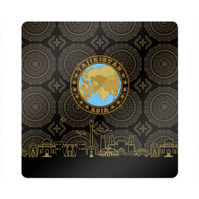 Магнит виниловый Квадрат с принтом Таджикистан в Новосибирске, полимерный материал с магнитным слоем | размер 9*9 см, закругленные углы | arch | asia | city | crown | emblem | globe | map | ornament | patterns | republic | silhouette | stars | state | tajikistan | азия | архитектура | ашхабад | глобус | город | государство | звезды | карта | корона | орнамент | республика | силуэт | таджики