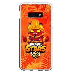 Чехол для Samsung S10E с принтом BRAWL STARS EVIL GENE ДЖИН в Новосибирске, Силикон | Область печати: задняя сторона чехла, без боковых панелей | bibi | brawl stars | coach mike | crow | evil gene | gale | gene | leon | leon shark | max | mecha crow | mortis | mr.p | nani | phoenix | sally leon | sandy | spike | sprout | surge | tara | virus 8 bit | werewolf | волна | ворон | джин | л