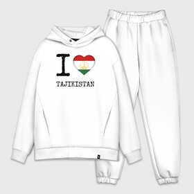 Мужской костюм хлопок OVERSIZE с принтом Таджикистан в Новосибирске,  |  | asia | coat of arms | flag | heart | i | love | ornament | patterns | republic | state | tajikistan | азия | герб | государство | люблю | орнамент | республика | сердце | таджикистан | узоры | флаг | я