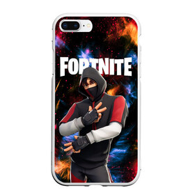 Чехол для iPhone 7Plus/8 Plus матовый с принтом FORTNITE x IKONIK в Новосибирске, Силикон | Область печати: задняя сторона чехла, без боковых панелей | deadmau5 | fortnite | fortnite 2 | fortnite x маршмелло | ikonik | marshmello | ninja | ninja streamer | raven | travis scott | ворон | иконик | ниндзя | пили | рейвен | трэвис скотт | фортнайт