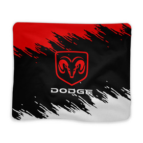 Плед 3D с принтом DODGE. в Новосибирске, 100% полиэстер | закругленные углы, все края обработаны. Ткань не мнется и не растягивается | Тематика изображения на принте: 2020 | auto | dodge | sport | авто | автомобиль | автомобильные | бренд | додж | марка | машины | спорт