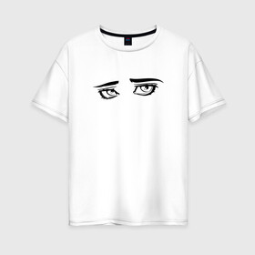 Женская футболка хлопок Oversize с принтом GENSYXA в Новосибирске, 100% хлопок | свободный крой, круглый ворот, спущенный рукав, длина до линии бедер
 | gensuha | gensuxa | gensyha | gensyxa | twitch | генсуха | стример | стримерша | твич