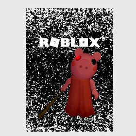 Скетчбук с принтом Roblox piggy Свинка Пигги в Новосибирске, 100% бумага
 | 48 листов, плотность листов — 100 г/м2, плотность картонной обложки — 250 г/м2. Листы скреплены сверху удобной пружинной спиралью | Тематика изображения на принте: game | gamer | logo | minecraft | piggi | roblox | simulator | игра | конструктор | лого | пигги | свинья | симулятор | строительство | фигура