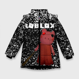 Зимняя куртка для девочек 3D с принтом Roblox piggy Свинка Пигги в Новосибирске, ткань верха — 100% полиэстер; подклад — 100% полиэстер, утеплитель — 100% полиэстер. | длина ниже бедра, удлиненная спинка, воротник стойка и отстегивающийся капюшон. Есть боковые карманы с листочкой на кнопках, утяжки по низу изделия и внутренний карман на молнии. 

Предусмотрены светоотражающий принт на спинке, радужный светоотражающий элемент на пуллере молнии и на резинке для утяжки. | game | gamer | logo | minecraft | piggi | roblox | simulator | игра | конструктор | лого | пигги | свинья | симулятор | строительство | фигура