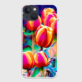 Чехол для iPhone 13 с принтом Тюльпаны в Новосибирске,  |  | exclusive merch | аромат | голландия | каникулы | лето | отпуск | популярные | растения | тренды | тюльпаны | цветы