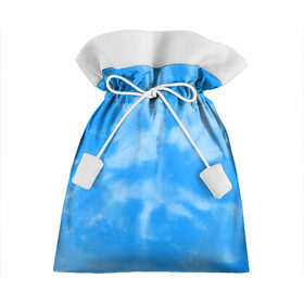 Подарочный 3D мешок с принтом Голубой ТАЙ ДАЙ в Новосибирске, 100% полиэстер | Размер: 29*39 см | summer | tie dye | акварель | лето | разноцветная | тай дай | тайдай | яркая