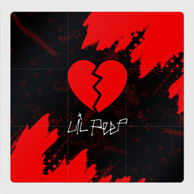 Магнитный плакат 3Х3 с принтом LIL PEEP / ЛИЛ ПИП в Новосибирске, Полимерный материал с магнитным слоем | 9 деталей размером 9*9 см | beautiful | daddy | heart | life | lil | lilpeep | music | peep | rap | rapper | rip | tattoo | лил | лилпип | литл | лого | музыка | папочка | пип | рип | рожица | рэп | рэпер | рэперы | сердечко | сердце | символ | тату | татуировки
