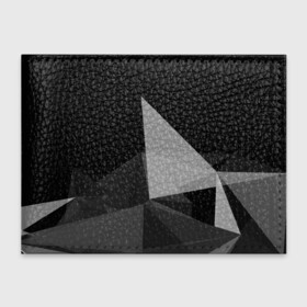Обложка для студенческого билета с принтом Camo   Black  White в Новосибирске, натуральная кожа | Размер: 11*8 см; Печать на всей внешней стороне | abstract | abstraction | color | geometry | polygon | polygonal | абстракция | геометрия | полигоны | психоделика