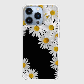 Чехол для iPhone 13 Pro с принтом Ромашковая россыпь в Новосибирске,  |  | flowers | spring | summer | букет | бутоны | весна | жара | лепестки | летний | лето | листья | март | ночь | паттерн | поле | поляна | природа | растение | ромашка | ромашки | ромашковое | сад | солнце | узоры