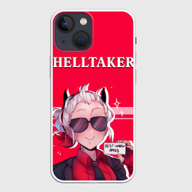 Чехол для iPhone 13 mini с принтом Helltaker ярко красный в Новосибирске,  |  | anime | azazel | beelzebub | cerberus | hell | helltaker | justice | lucifer | malina | modeus | pandemonica | zdrada | ад | аниме | демон | демонесса | здрада | люцифер | малина | модеус | пандемоника | правосудие | хеллтейкер | хент