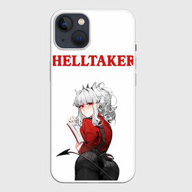 Чехол для iPhone 13 с принтом HELLTAKER в Новосибирске,  |  | anime | azazel | beelzebub | cerberus | hell | helltaker | justice | lucifer | malina | modeus | pandemonica | zdrada | ад | аниме | демон | демонесса | здрада | люцифер | малина | модеус | пандемоника | правосудие | хеллтейкер | хент