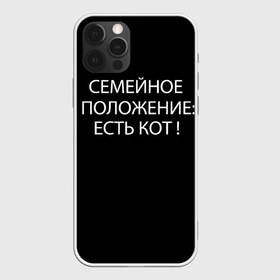 Чехол для iPhone 12 Pro Max с принтом Есть кот в Новосибирске, Силикон |  | да | есть кот | замуж | кот | котейка | котик | котэ | мем | мяу | настроение | не хочу | нет | пора жениться | прикол | свадьба | сватовство | семейное положение | хочу