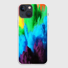 Чехол для iPhone 13 mini с принтом РАЗНОЦВЕТНЫЕ КРАСКИ в Новосибирске,  |  | abstraction | watercolor | абстракция красок | акварель | брызги красок | живопись | краска | потертость красок | размытые краски | текстуры | яркие краски