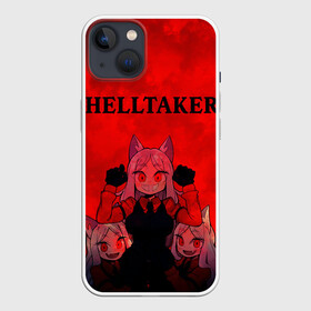 Чехол для iPhone 13 с принтом HELLTAKER в Новосибирске,  |  | anime | azazel | hell | helltaker | justice | lucifer | malina | modeus | pandemonica | zdrada | ад | аниме | демон | демонесса | здрада | иероглифы | люцифер | малина | модеус | пандемоника | правосудие | хеллтейкер | хэлтей