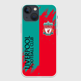 Чехол для iPhone 13 mini с принтом LIVERPOOL. в Новосибирске,  |  | lfc | liverpool | sport | ynwa | ливерпуль | лфк | спорт