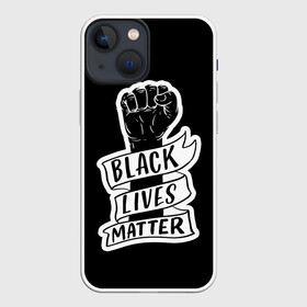 Чехол для iPhone 13 mini с принтом Black Lives Matter в Новосибирске,  |  | Тематика изображения на принте: black | blm | lives | matter | жизни | жизнь