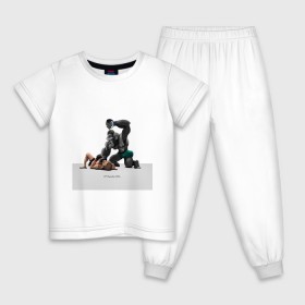 Детская пижама хлопок с принтом Конор МакГрегор Conor McGregor в Новосибирске, 100% хлопок |  брюки и футболка прямого кроя, без карманов, на брюках мягкая резинка на поясе и по низу штанин
 | арт. | бои | бокс | единоборства | мма