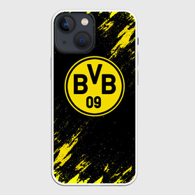 Чехол для iPhone 13 mini с принтом BORUSSIA. в Новосибирске,  |  | borussia | fc | football | football club | sport | боруссия | боруссия дортмунд | дортмунда | немецкий футбольный клуб | спорт | уефа | униформа | фирменные цвета | фк | футбол | футбольный клуб