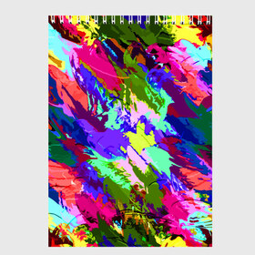 Скетчбук с принтом Краска в Новосибирске, 100% бумага
 | 48 листов, плотность листов — 100 г/м2, плотность картонной обложки — 250 г/м2. Листы скреплены сверху удобной пружинной спиралью | abstraction | expression | impressionism | абстракция | импрессионизм | краска | цвет | экспрессия