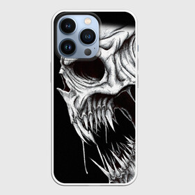 Чехол для iPhone 13 Pro с принтом Череп | Skull (Z) в Новосибирске,  |  | Тематика изображения на принте: shaman | skull | вождь | гот | дух | кладбище | крылья | мертвец | мертвый | панк | перья | рок | скелет | череп | шаман | эмо