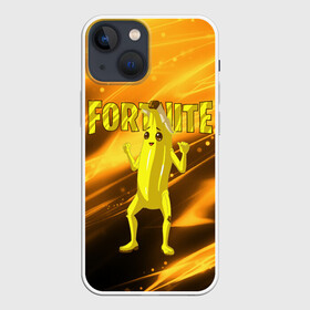 Чехол для iPhone 13 mini с принтом Fortnite PEELY в Новосибирске,  |  | battle royale | fortnite | fortnite peely | game | peely | банан | игра | киберспорт | компьютерная игра | королевская битва | фортнайт | фортнайт 2 | фортнайт 3 | фортнайт банан | фортнайт глава 2 | фортнайт глава 3