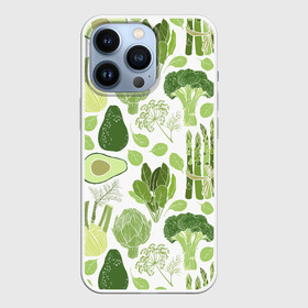 Чехол для iPhone 13 Pro с принтом овощи в Новосибирске,  |  | vegan | веган | веганство | вегетарианец | вегетарианство | еда | зеленый | земля | зож | листья | мир | охрана | позиция | природа