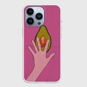 Чехол для iPhone 13 Pro с принтом avocado в Новосибирске,  |  | Тематика изображения на принте: vegan | веган | веганство | вегетарианец | вегетарианство | еда | зеленый | земля | зож | листья | мир | охрана | позиция | природа