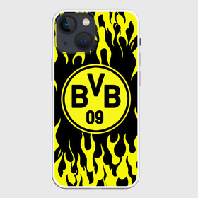 Чехол для iPhone 13 mini с принтом BORUSSIA. в Новосибирске,  |  | borussia | fc | football | football club | sport | боруссия | боруссия дортмунд | дортмунда | немецкий футбольный клуб | спорт | уефа | униформа | фирменные цвета | фк | футбол | футбольный клуб