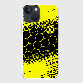 Чехол для iPhone 13 mini с принтом BORUSSIA. в Новосибирске,  |  | borussia | fc | football | football club | sport | боруссия | боруссия дортмунд | дортмунда | немецкий футбольный клуб | спорт | уефа | униформа | фирменные цвета | фк | футбол | футбольный клуб