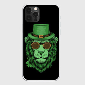 Чехол для iPhone 12 Pro Max с принтом ЛЕВ ИРЛАНДЕЦ в Новосибирске, Силикон |  | irish | lion | pride | зеленый | ирландия | клевер | лев | прайд | царь зверей | шляпа