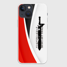 Чехол для iPhone 13 mini с принтом Sword Art Online в Новосибирске,  |  | 2022 | anime | art | asuna | k on | kirito | online | sao | sword | адзуса | аниме | асуна | битер | кирито | манга | мастера | меча | мио | молния | муги | онлайн | чёрный мечник | юи