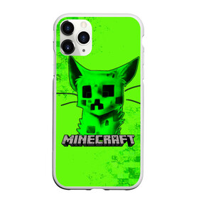 Чехол для iPhone 11 Pro Max матовый с принтом MINECRAFT CREEPER CAT в Новосибирске, Силикон |  | Тематика изображения на принте: creeper | game | minecraft | блоки | игра | квадраты | компьютерная | крипер | криппер | майнкрафт | огонь