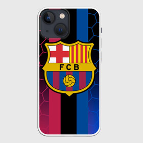 Чехол для iPhone 13 mini с принтом BARSELONA. в Новосибирске,  |  | fc | fc barcelona | football | football club | sport | барса | испанский футбольный клуб | спорт | уефа | униформа | фирменные цвета | фк | фк барселона | футбол | футбольный клуб