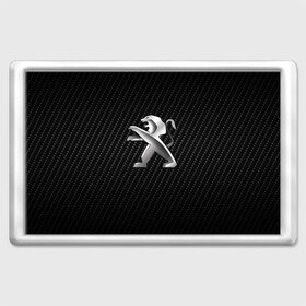 Магнит 45*70 с принтом Peugeot Carbon (Z) в Новосибирске, Пластик | Размер: 78*52 мм; Размер печати: 70*45 | 3008 | 408 | 5008 | auto | boxer | expert | peugeot | traveller | авто | автомобиль | ам | машина | пежо